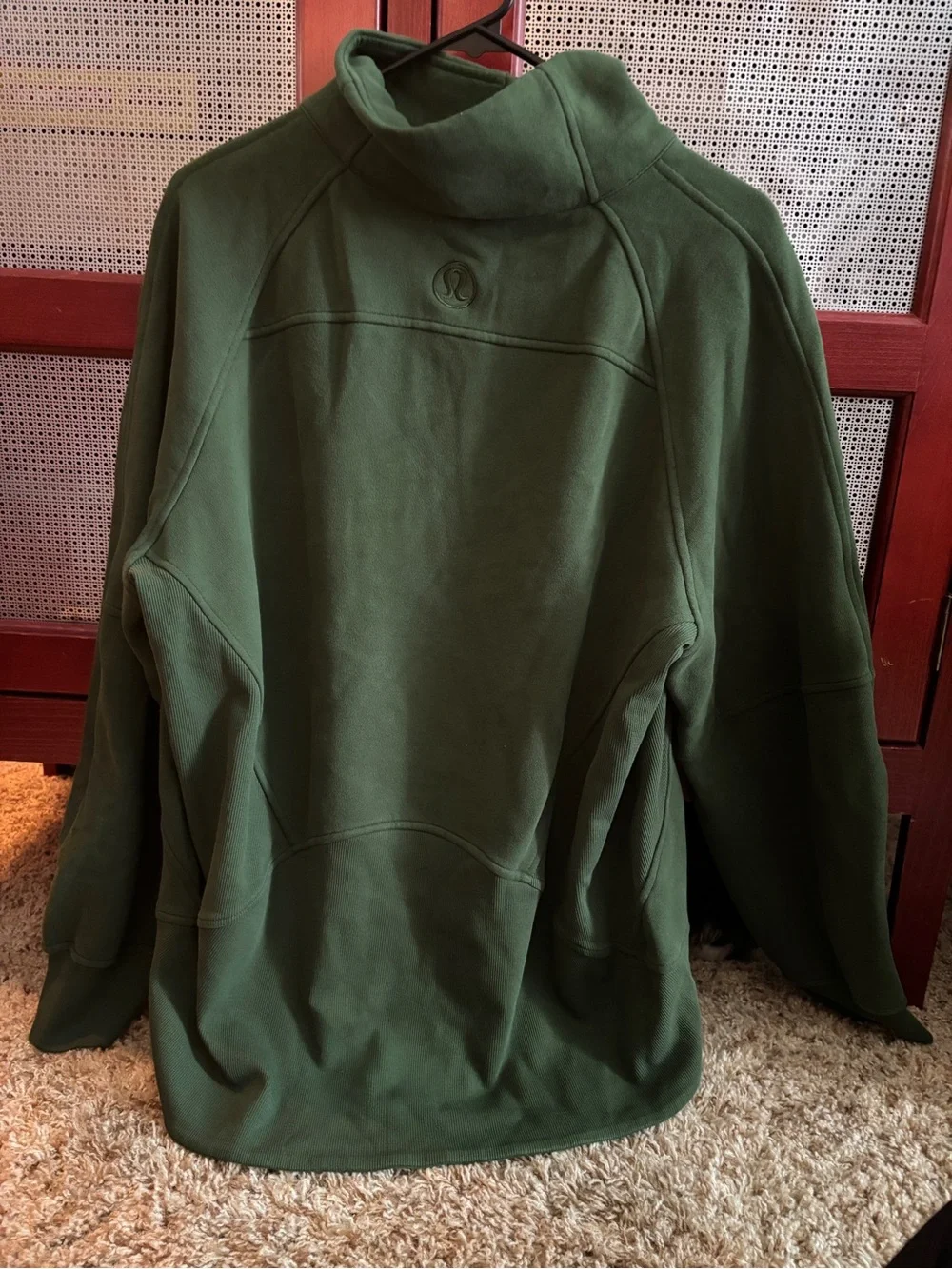 lululemon athletica Olive Green Half-Zip Pullover